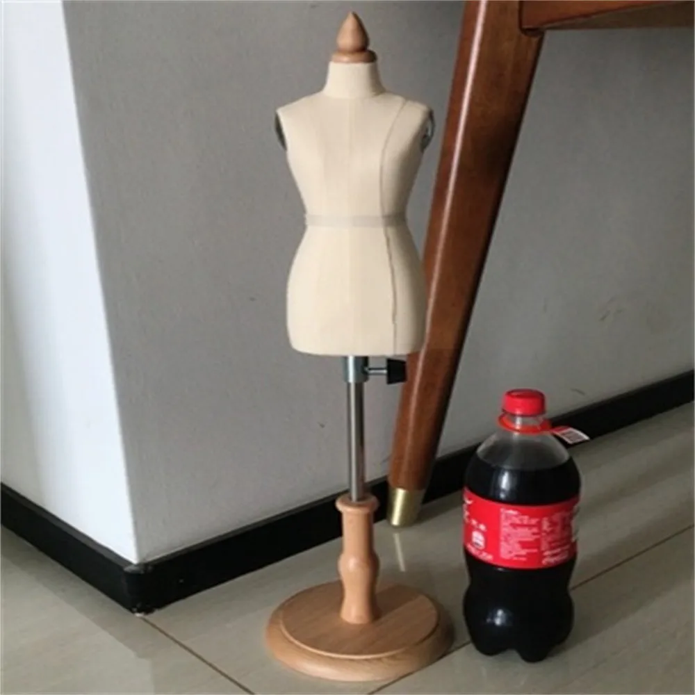 1/2 Female Sewing Mannequin Body For Clothes,busto Dress Form Stand1:2  Scale Jersey Wood Base Bust,l Size Can Pin.1pc M00020h - Mannequins -  AliExpress