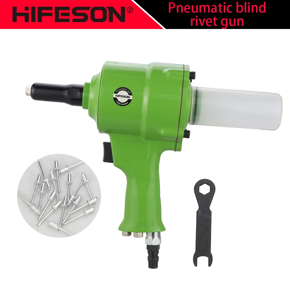 Pneumatic Blind Rivet Gun Air Nail Gun Tool Automatic Riveters Riveting Tool for 2.4mm 3.2mm 4.0mm 4.8mm