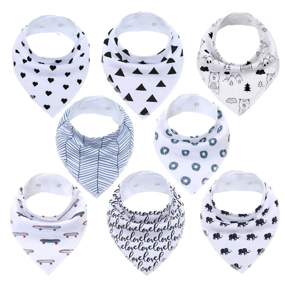 baby accessories clipart 8Pcs Civarua Kids Baby Bibs Newborn Baby Bandana Drool Bibs Super Soft Bandana Bibs for Boys & Girls 100% Organic Cotton Bibs baby accessories designer Baby Accessories