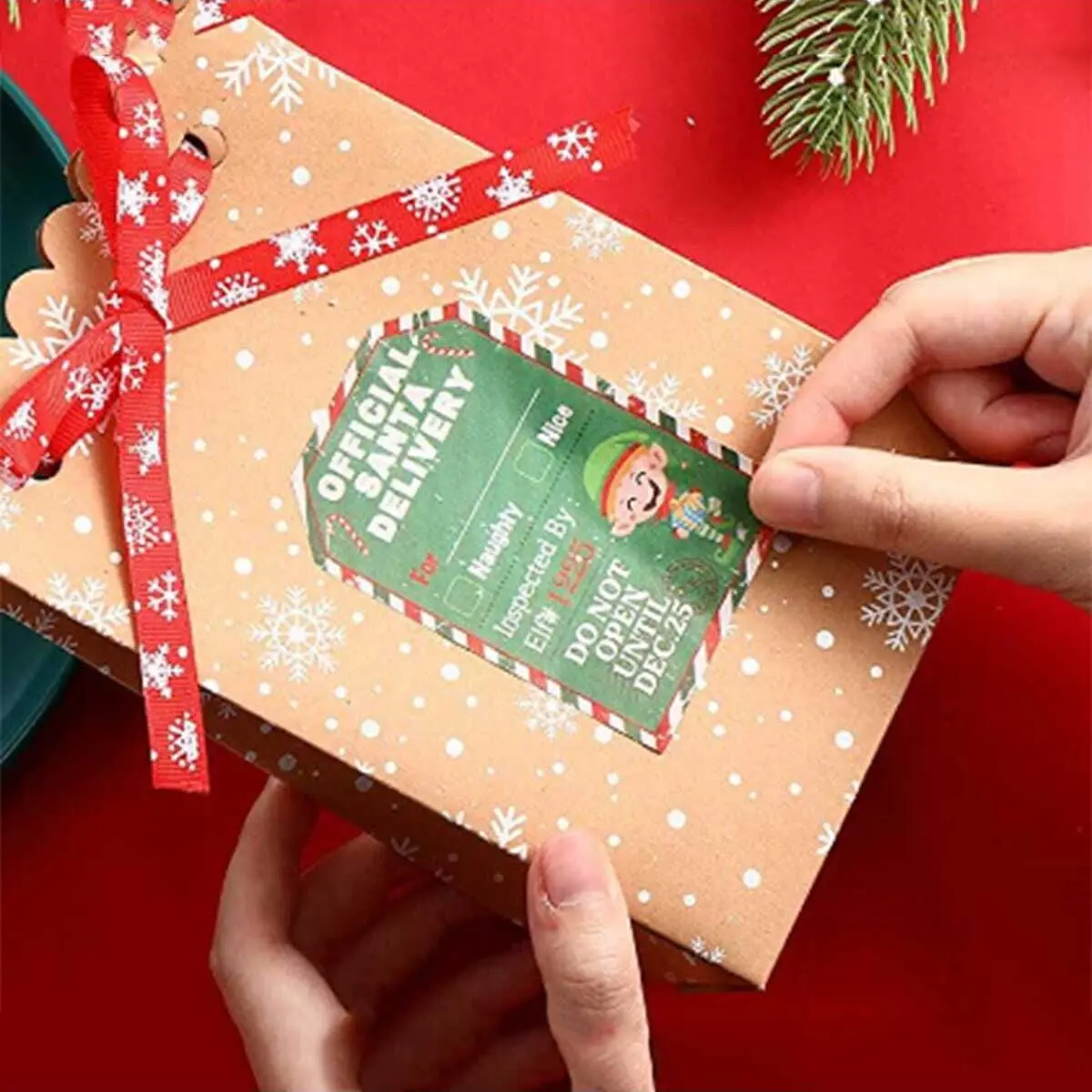 200 sheets Christmas Decor Stickers Snowman Gnome Elk Santa Claus Xmas Tree Stickers DIY Gift Bags Boxes Decoration Paper Labels