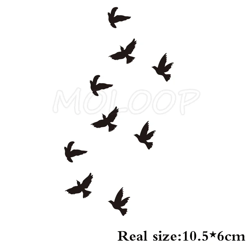 Waterproof Temporary Tattoo Sticker bird animal pattern small Tatoo Stickers Flash Fake Tattoos for girl Men Women kid