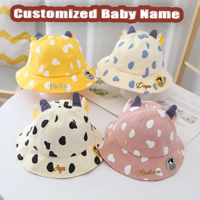 Regalo personalizzato Secchiello personalizzato Ragazza Primavera ed estate Simpatico bambino Pescatore Ragazzo Bambino Cappello da sole Panama Bambini_voghion.com