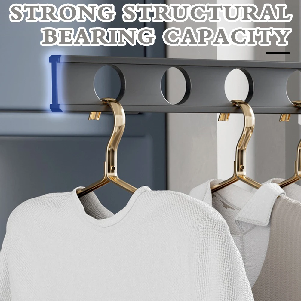 Metal No Punching Clothes Drying Rack Multi-Functional Stable Clothing Rod For Balcony Home 5