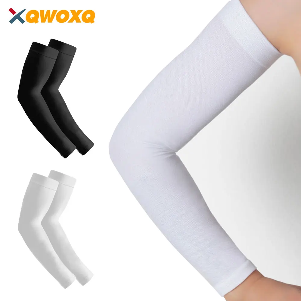 1 Pair Lymphedema Compression Arm Sleeve, 20-30 MmHg Full Arm Support, Graduated Compression Arm Brace for Swelling, Arthritis