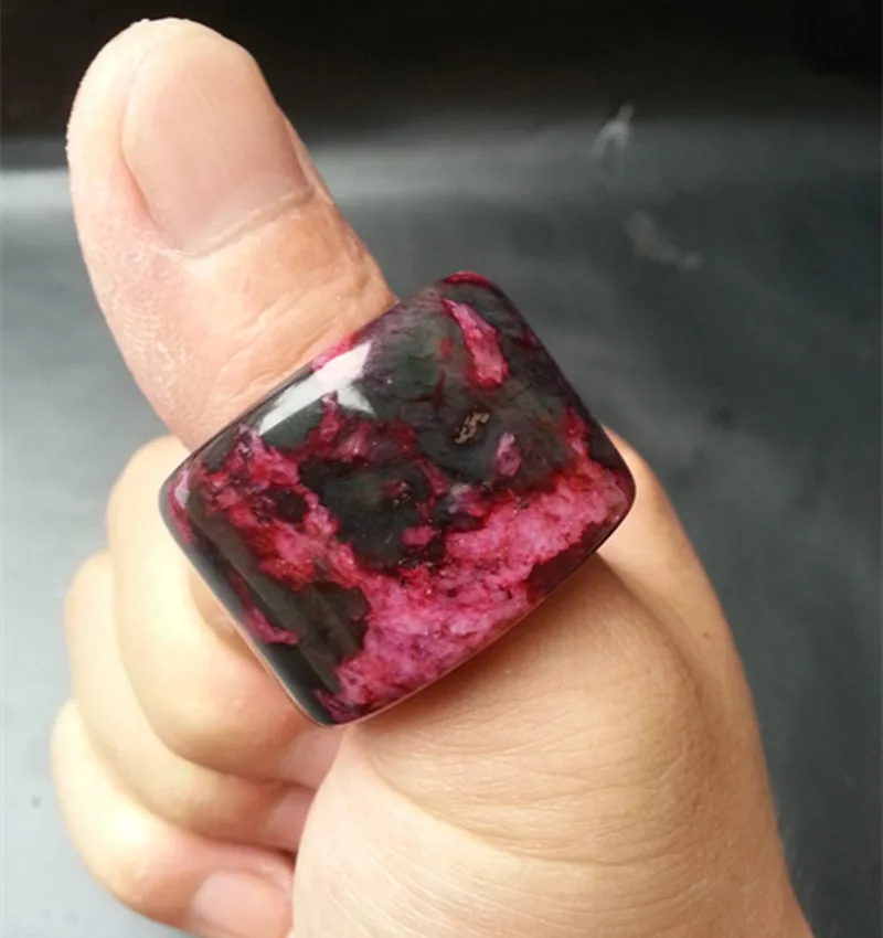 

Нефритовый палец, персиковый цвет, Нефритовый палец, цветок сливы, Нефритовый палец, большое нефритовое кольцо для пальца, ювелирные изделия