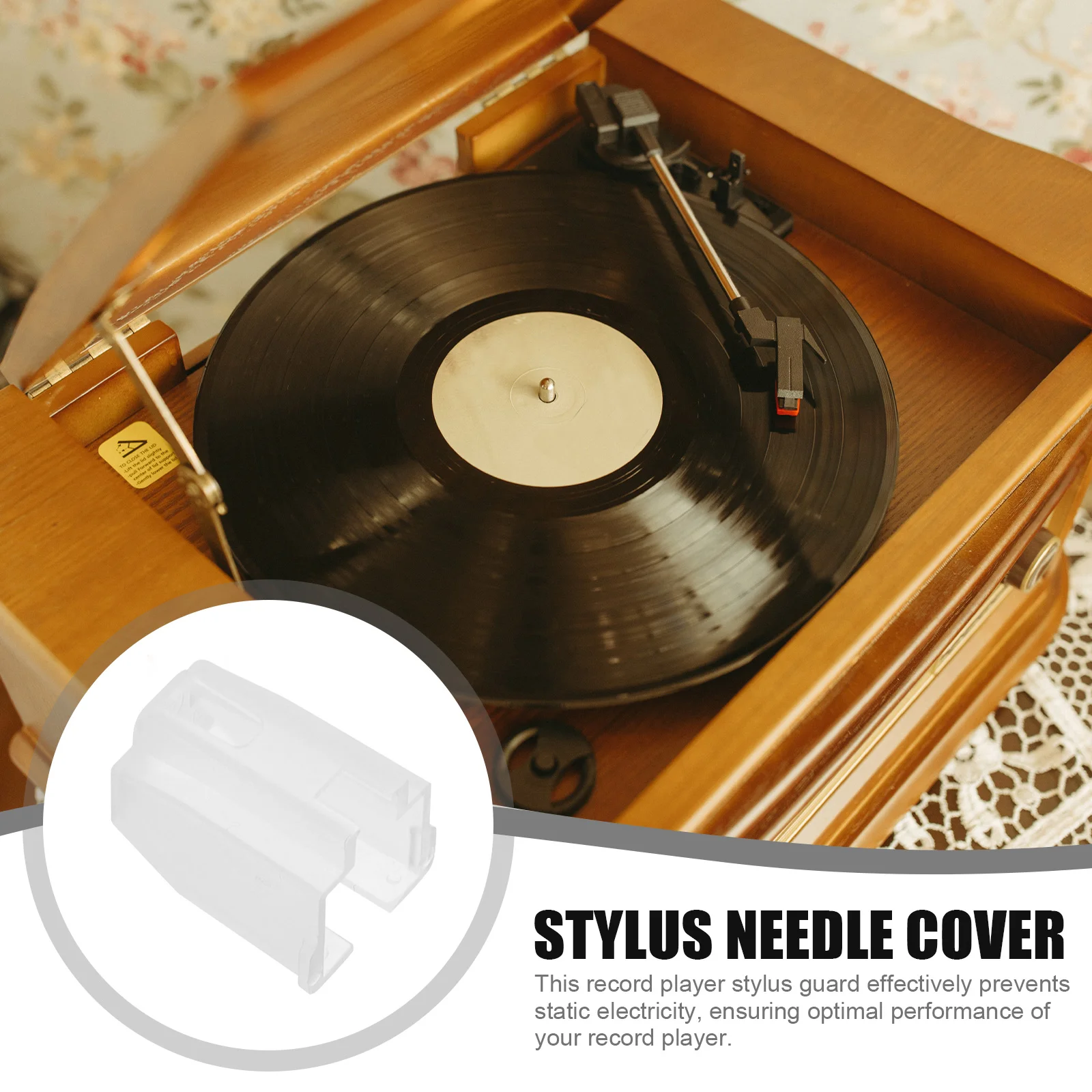 Record Player Stylus Protector Record Needle Cover Turntable Stylus Guards Player Needle Scratch-Resistant Sleeve
