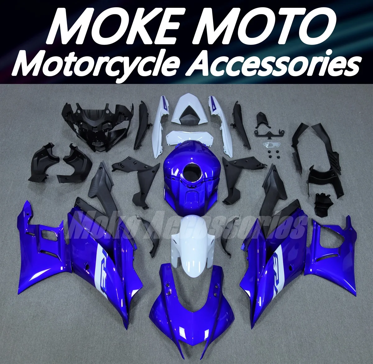 

Motorcycle Fairings Kit Fit For YZF R25 R3 2019 2020 2021 2022 2023 Bodywork set High quality ABS injection Blue Gray
