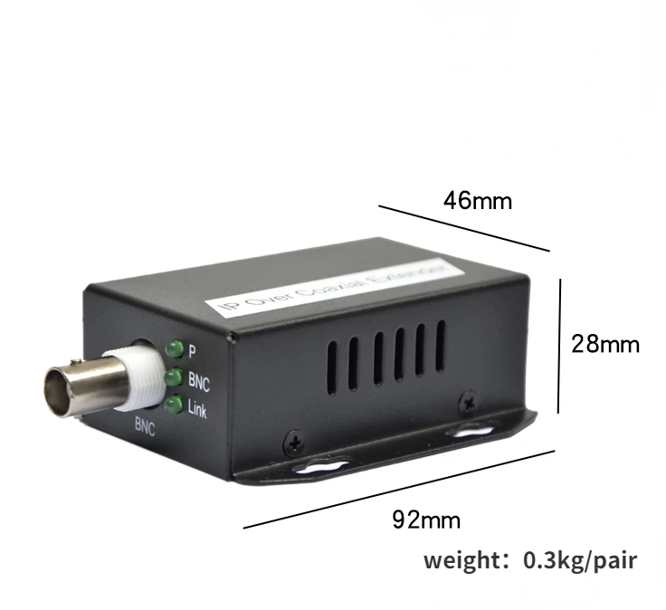 IP Network to Coaxial Extender Transfer from Net Cable Transmission to Coax Line 500M Ethernet Converter for CCTV camera