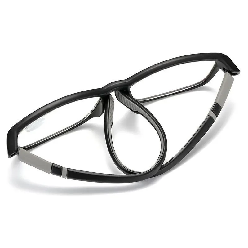 3 Stück ultraleichte, flexible Lesebrillen, modischer rechteckiger Rahmen, Anti-Blaulicht-Brille mit Grad 100 ° ~400 ° Transparente Linse – Detail 2