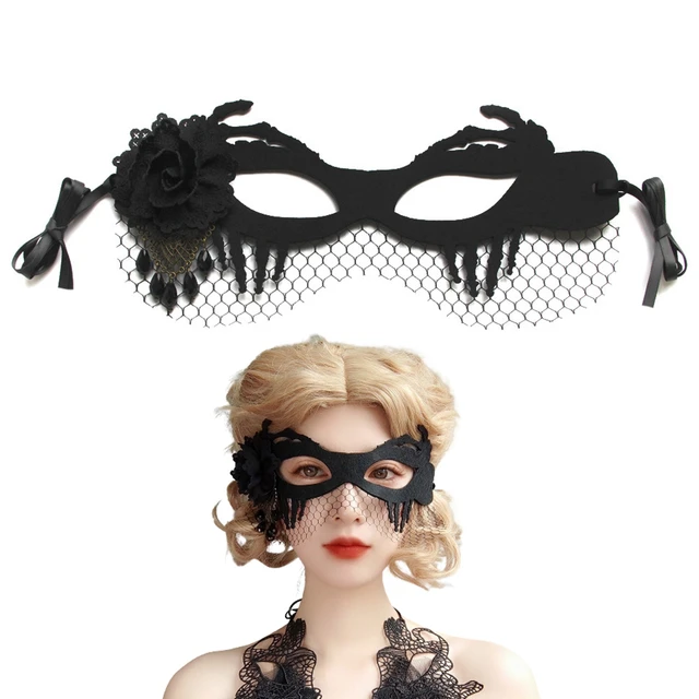 Lace Beaded Blindfold, Costumes & Accessories