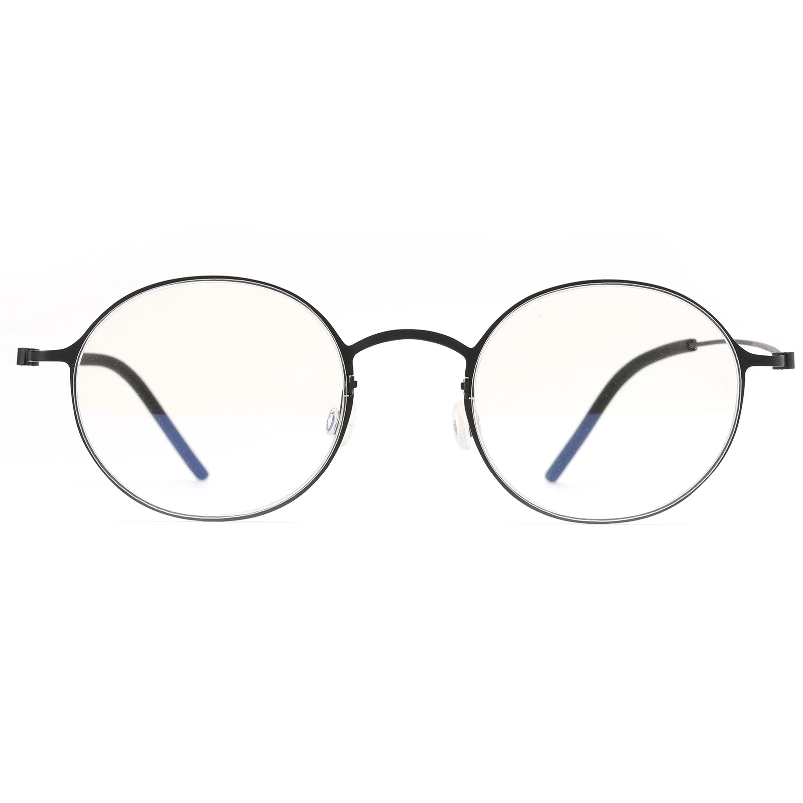 Ultra Lightweight Circular Titanium Glasses Frame Retro Design_voghion.com