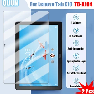 Tablet Tempered glass film For Lenovo Tab E10 10.1"  Explosion proof and Scratch Proof resistant waterpro 2 Pcs TB-X104L X104F