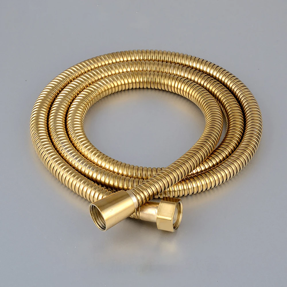 Shower hose plumbing hose 1.5m stainless steel shower hose explosion-proof rain nozzle water electroplated metal