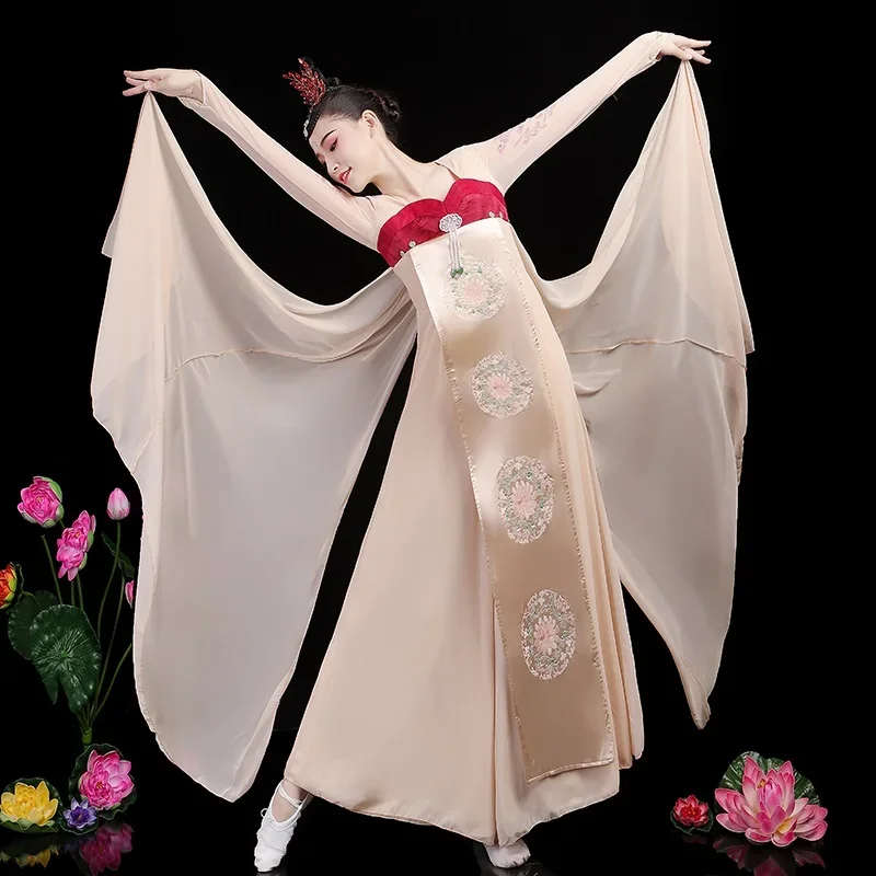

Традиционная китайская женская одежда Hanfu, костюм для старинных танцев, Женский праздничный костюм ханьфу, костюм для выступлений, платье 10752