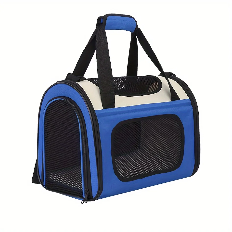 

Pet Carrier, Airline Approved Portable And Breathable Cat Travel Carrier, Collapsible Cat Going Out Handbag Pet trolley Dog fron