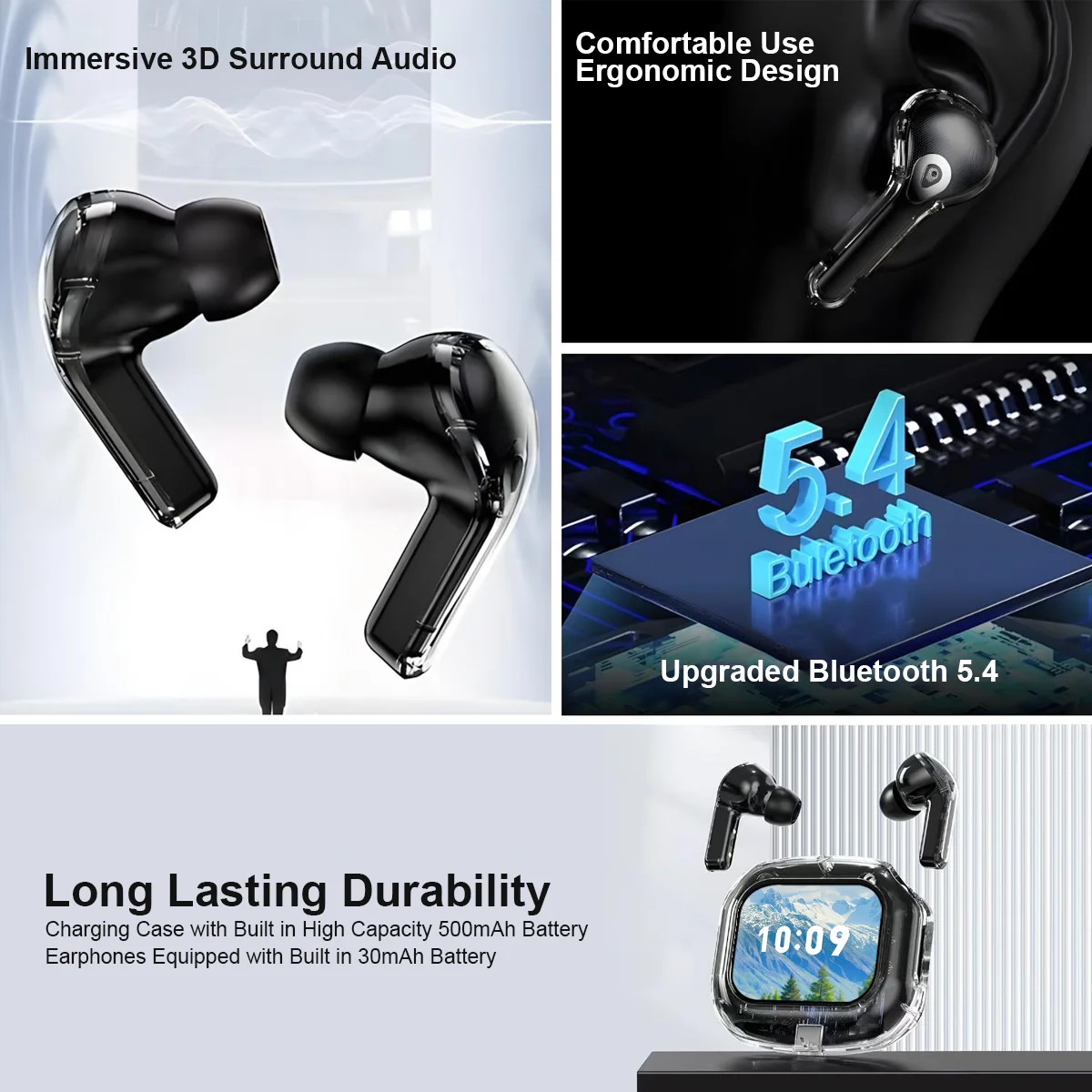 Wireless Bluetooth Headphones with Real Time Translation