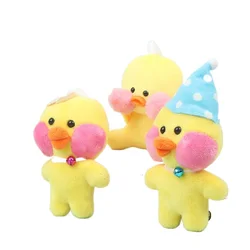 Llavero con colgante para muñeca, juguete de peluche de pato amarillo, con ácido hialurónico, 12CM, 2022