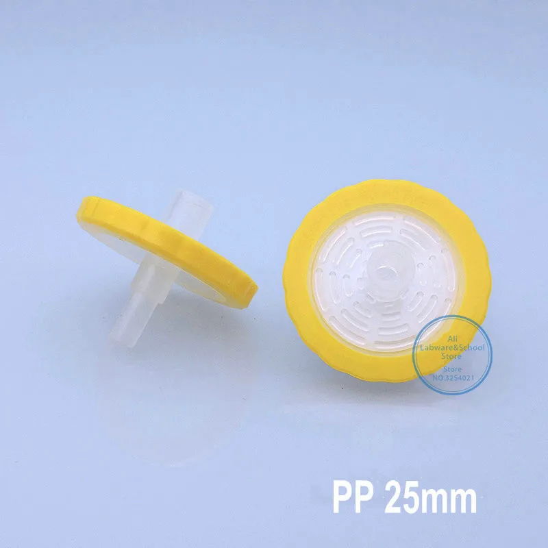 100pcs lab 13mm 25mm Disposable PP Syringe millipore filtration microporous membrane needle filter