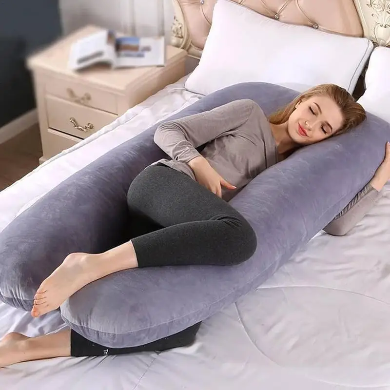 

130x70cm U Shape Maternity Pillows Pregnancy Body Pillow Pregnant Women Side Sleepers Bedding Pillows Dropshipping