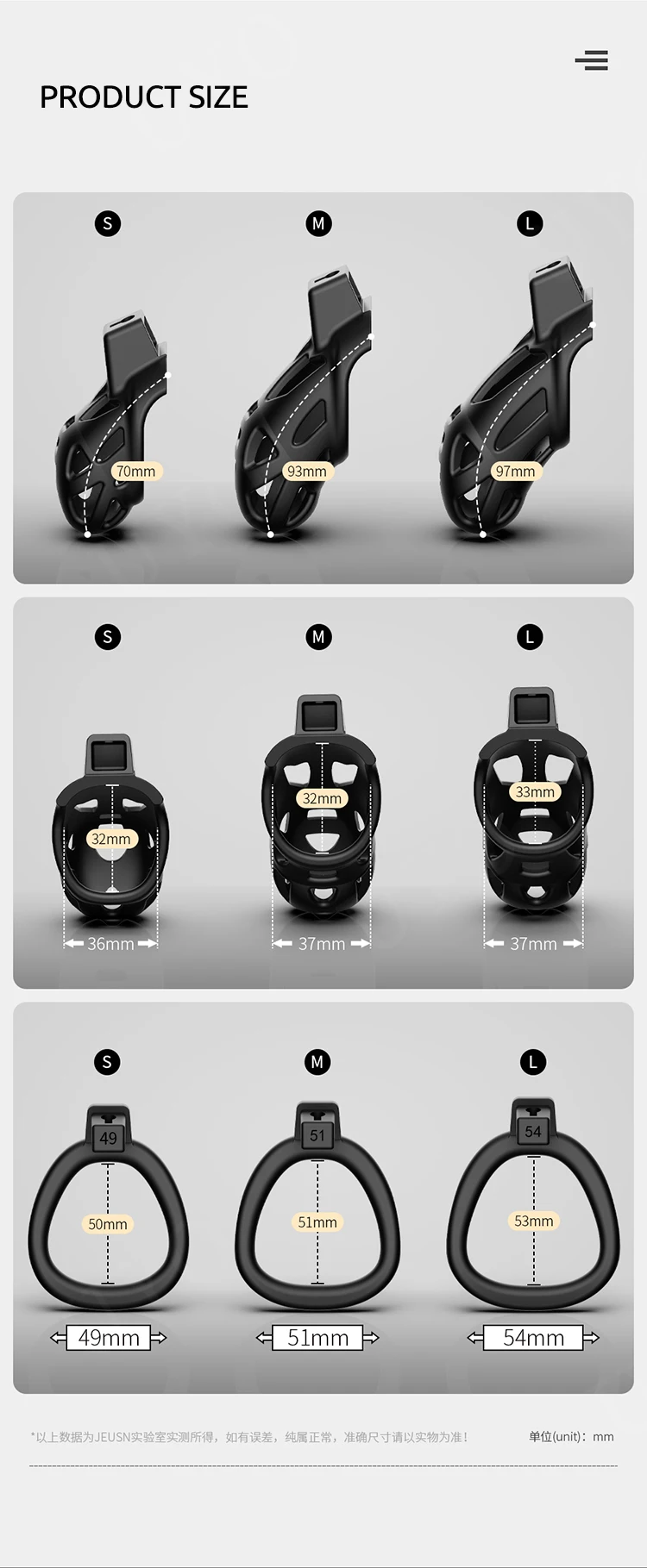 Male Chastity Cage Sex Toys Discreet Sissy Femboy Chastity Cock Cage Device Penis Rings Male With 3 Size chastity cage