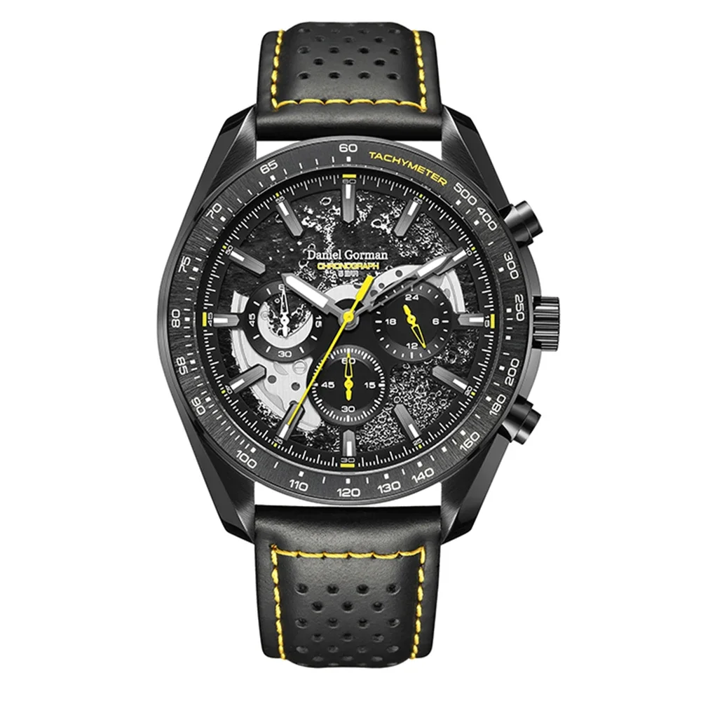 AAA Watch Sports Chronograph Watch Men 43mm Chrono Watches Luxury Quartz Wristwatches Luminous Clocks Relojes Original Logo