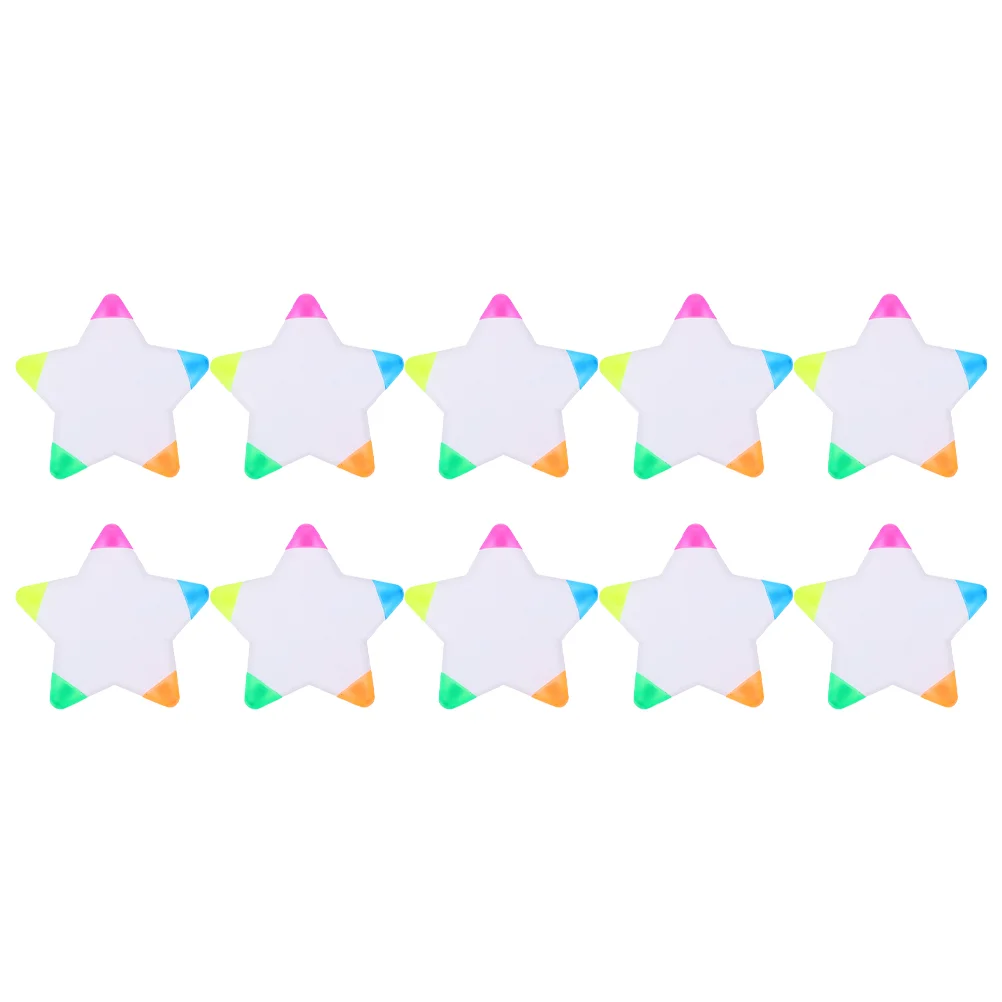 

Five-color Petal Brush Star Shaped Highlighter Pen Colorful for Student Creative Marker Highlighters
