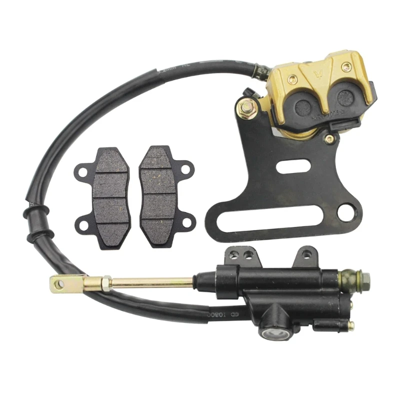 

Rear Hydraulic Disc Brake System Caliper with Brake Pad Brake Assembly Mastered Cylinder for 70cc 110cc 125cc 150cc L9BC