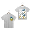 Donald Duck Stitch Double-sided Printing 100% Cotton Tops Children's -shir T Shirt Top Clothes for Children 2024 Kids Clothes 5
