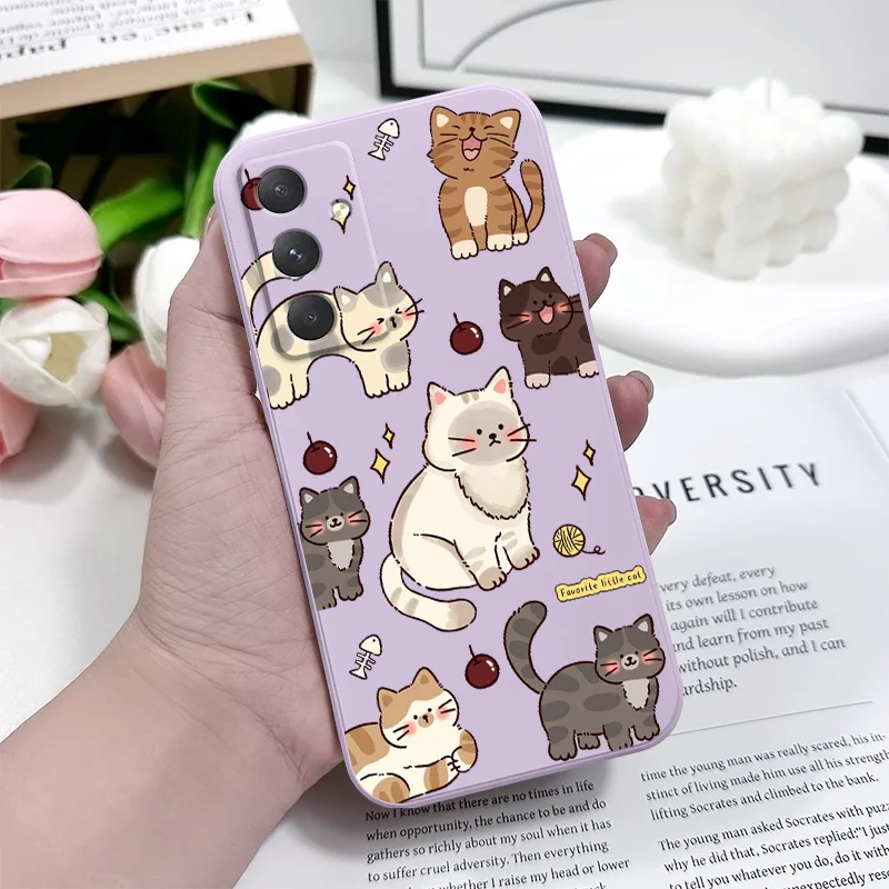Adorable Cat-Themed Phone Case Cover
