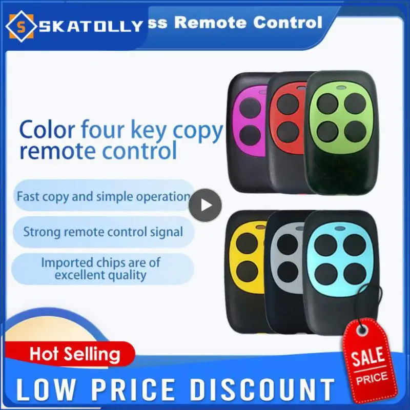 

Portable Wireless Remote Controller Copy Code 433Mhz Remote 4 Channel Electric Cloning Gate Garage Door Auto Copy Remote Control