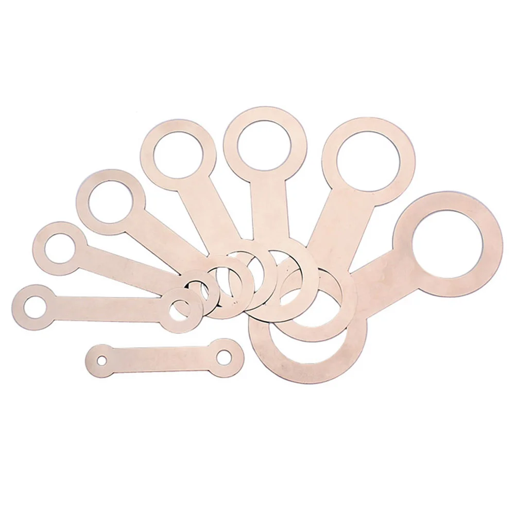 Saxophone Adjustment Pad Leveling Tool Iron Repair Instrument Pads 8 PCS/Set Silver saxophone accessories saxophone pads saxophone cleaning tools