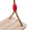 Wooden Hanging Swings Seat with 180cm Length Adjustable Rope, Swing Seat Replacement Swing Set Accessories 5