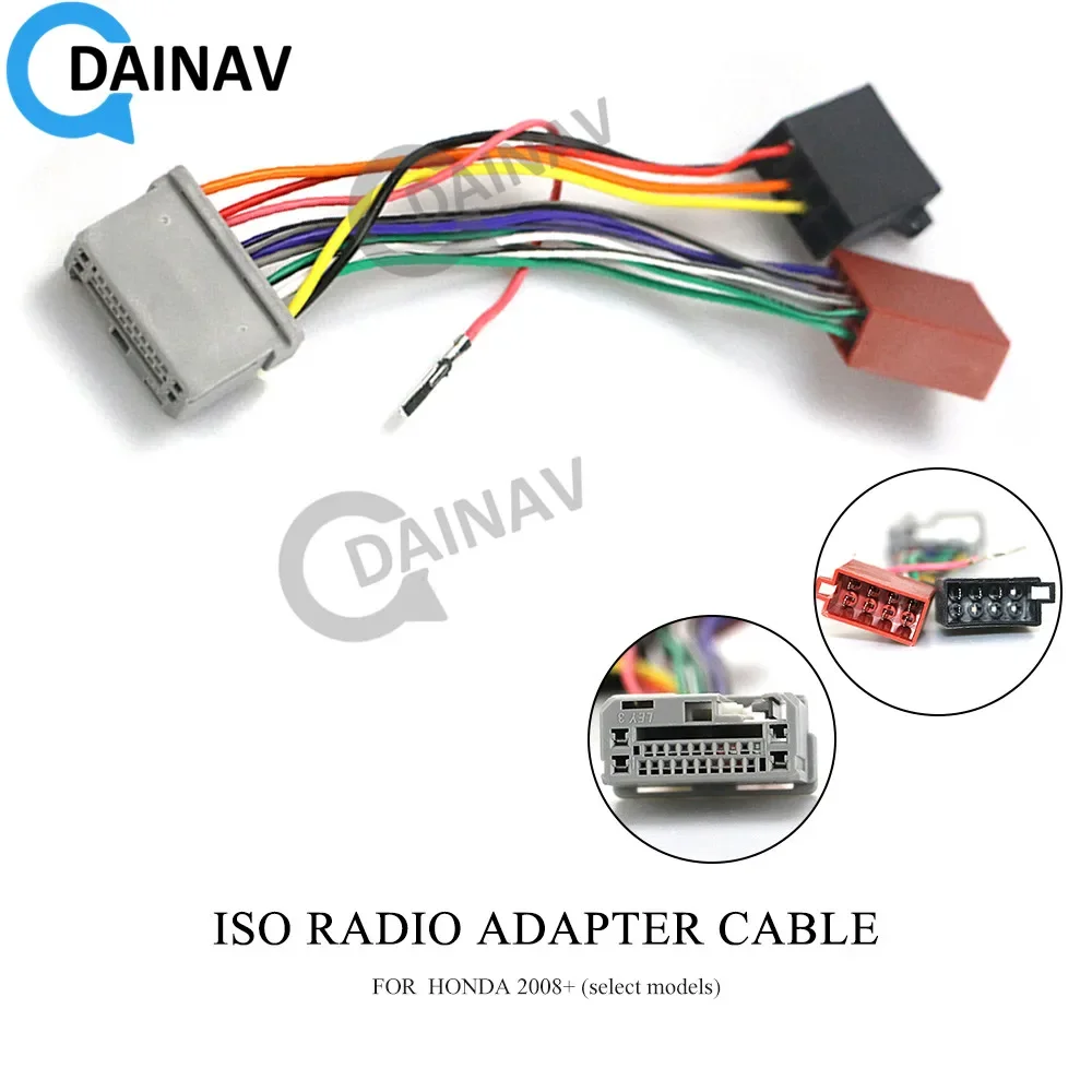 

12-129 ISO радиоадаптер для HONDA 2008 + (выбранные модели), жгут проводов, соединитель, штекер кабеля