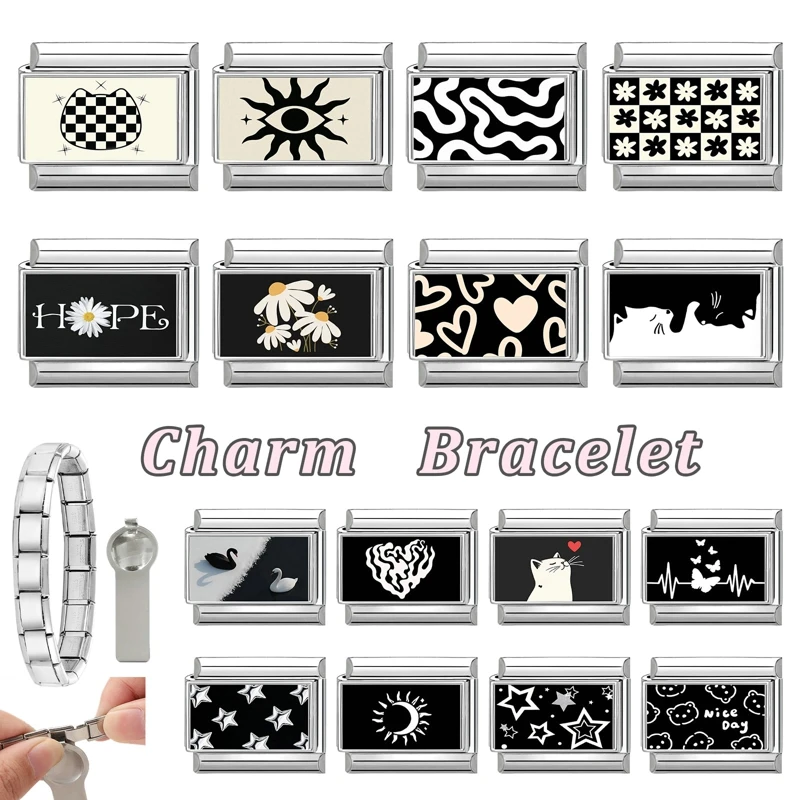 Y2K Creative Black Series Stainless Steel Bracelet