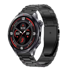 Premium Metal Wristband - 18mm/22mm - Elegant Design - Oneplus Watch Lite (Black)