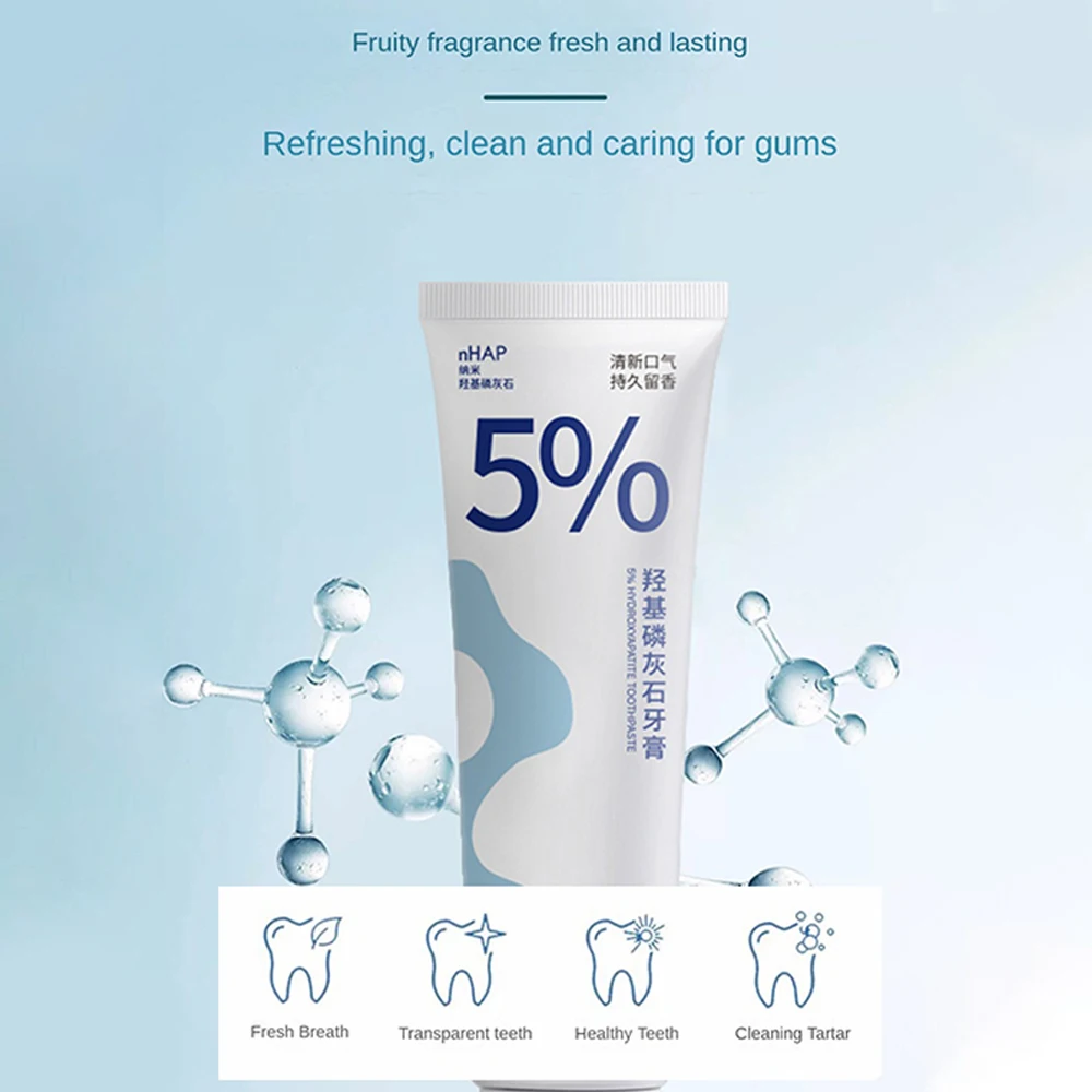 Teeth Whitening Product Hydroxyapatite Clean Mouth Toothpaste Long Lasting Whitening
