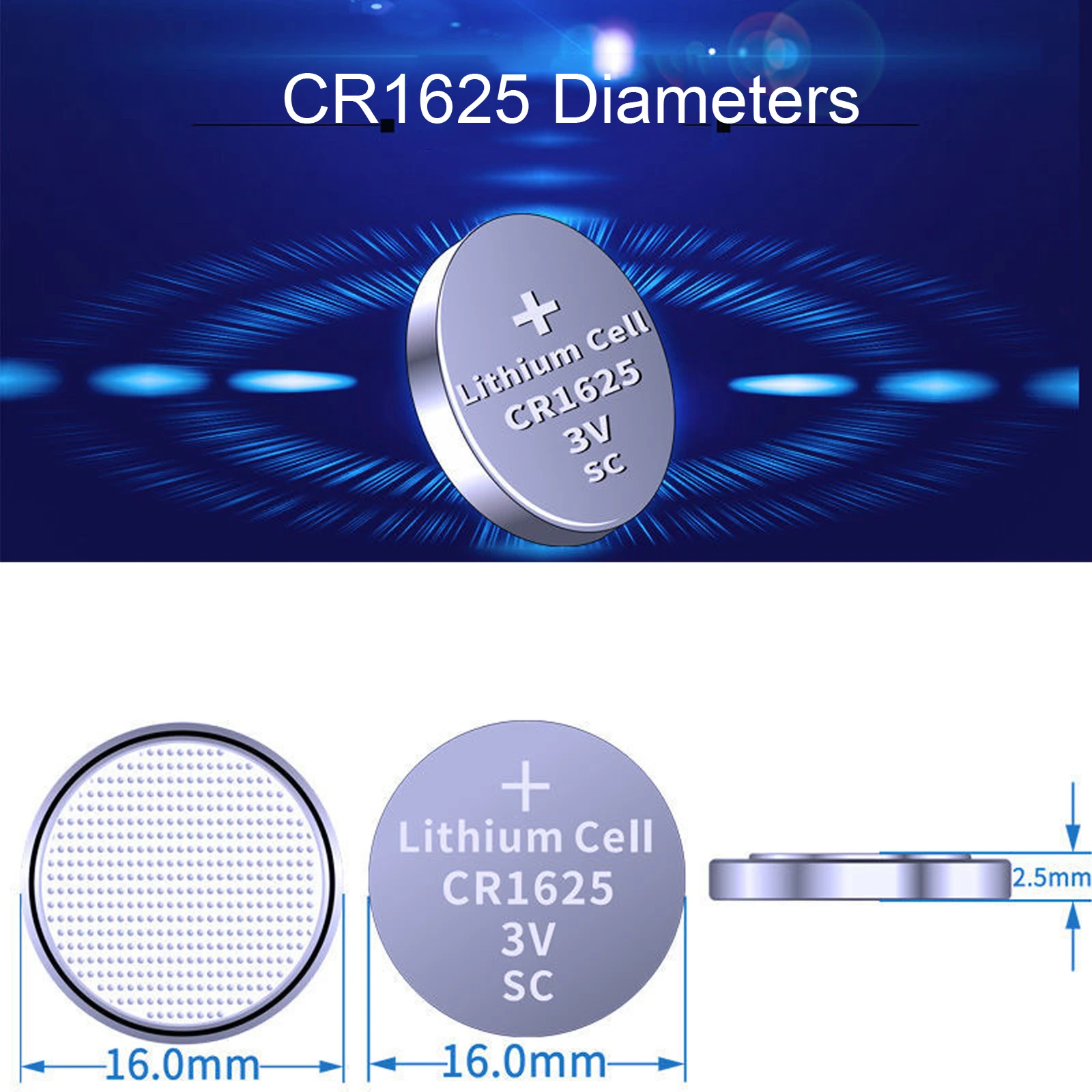Environmental Protection Button Battery | Lithium Batteries | Cr1625  Battery - New 15pcs - Aliexpress