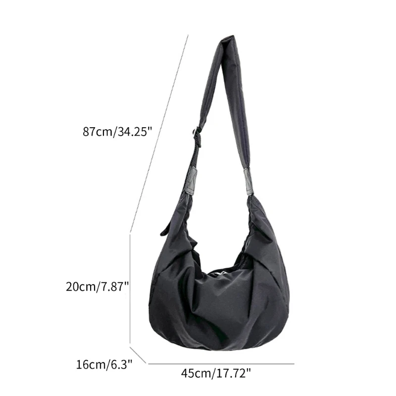 2023 Crossbody Bags Shoulder Bags for Girl Women Trendy Dumpling Bag Solid Color Fashion Bags Fashion LeisureNylon Bag