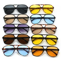 Lunettes de protection mode grand cadre carré femmes lunettes de soleil lentille colorée dégradé lunettes de soleil en plein air lunettes décontractées UV400 5