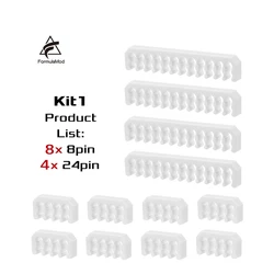 Enhanced Cable Management Wire Organizer for Computer Cases and Power Supply Extensions (Kit 1 White)