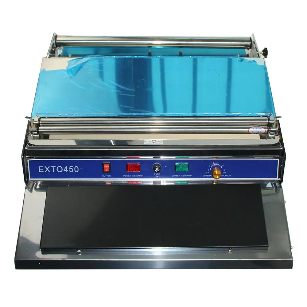 Bespacker food fruit rice meat packaging hand cling film wrapping machine heat cutting sealing wrapping machine