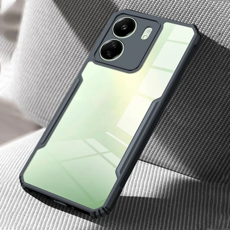 Clear Acrylic Shockproof Armor Case with Lens Protection