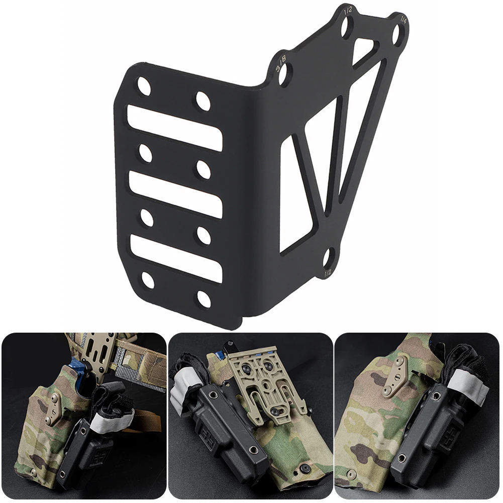 Tactical Holster Negative Cant Plate Mount Adapter for Airsoft Holster