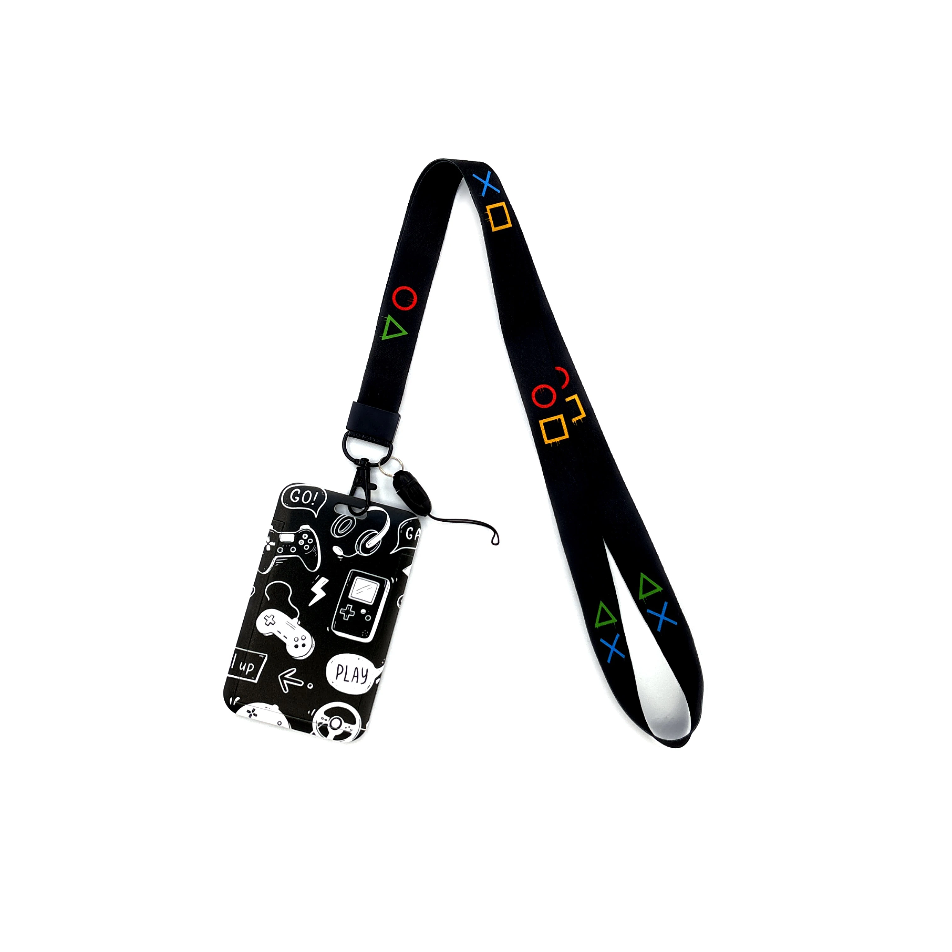 Versatile Card Holder Lanyard with Protective ID Badge and Credit Card Case