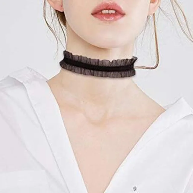 Collier en Dentelle Noire Sexy de Style Punk, Ras du Cou Gothique Personnalisé, Clavicule, Accessoires de Bijoux pour ixde Mariage