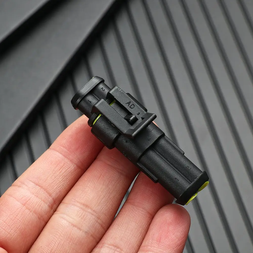12V 2Pin Cable Wire Connector Plug Waterproof Sealed For Electrical Car Auto Connector With Cable 5/10Kit