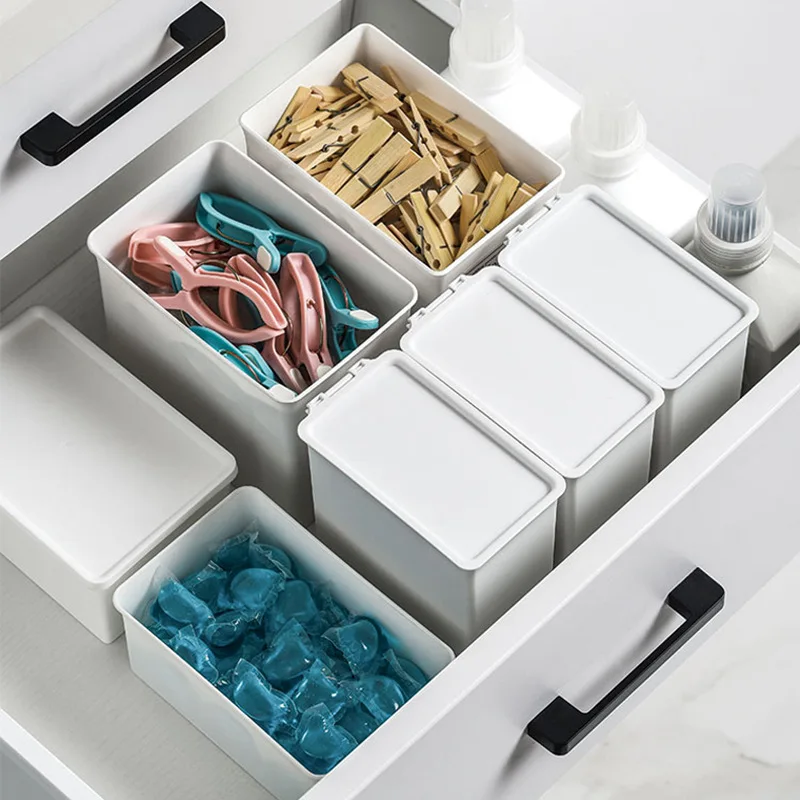Laundry Capsule Container Storage Box Washing Powder Stackable Storage Box  Container Clip Organiser Storage - Best Price in Singapore - Oct 2023