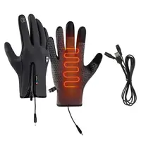 Heated Work Gloves Rechargeable Hand Warming Gloves Non-Slip Winter Gloves With Zipper Design Ice Fishing Gear For Men Women 1