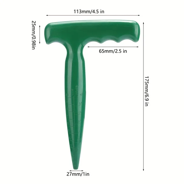 1pc GreenGarden Handheld Soil Hole Puncher Plastic Seedling Transplanting Tool for Planting Cuttings and Seedlings 4