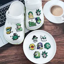 

Cartoon Shoe Crocs Charms Accessories Decoration Cute Pink Hole Shoes Flower Shoe Buckle PVC Soft Plastic Detachable Match